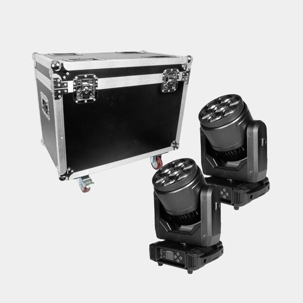 2x 7x40w rgbw bee eye wash zoom