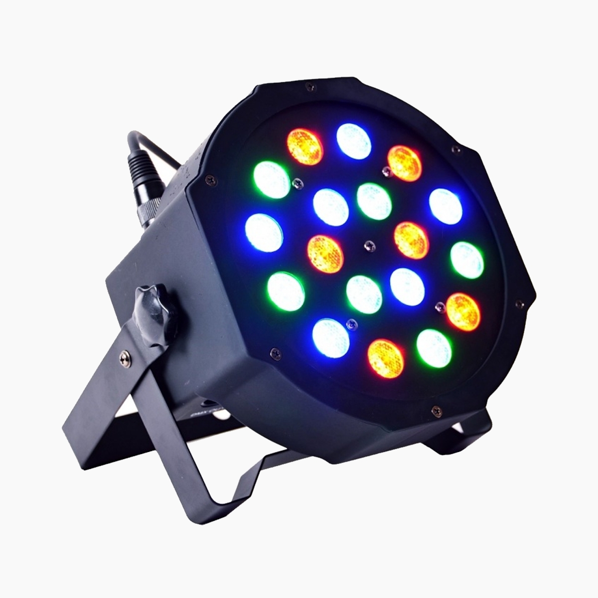 Apšvietimas RGB-LED-PAR-18x3w